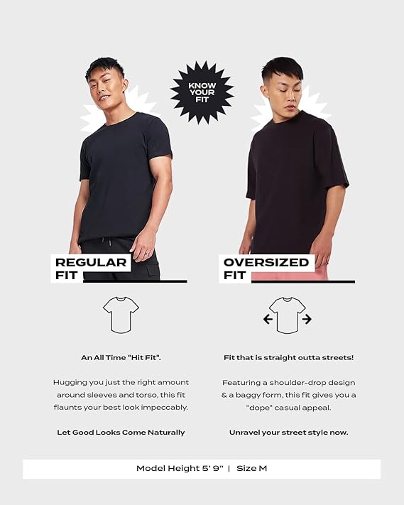Bewakoof Men's Graphic Printed 100% Cotton T-Shirt - Oversized Fit, Round Neck, Half Sleeves - Image 5